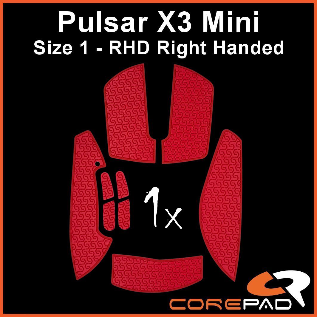 Corepad Grips - Pulsar X3 Mini (RHD)