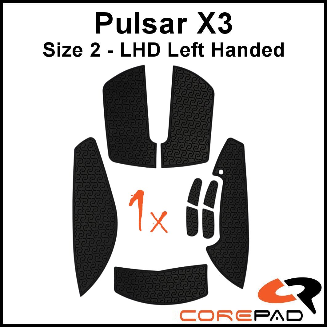 Corepad Grips - Pulsar X3 (LHD)