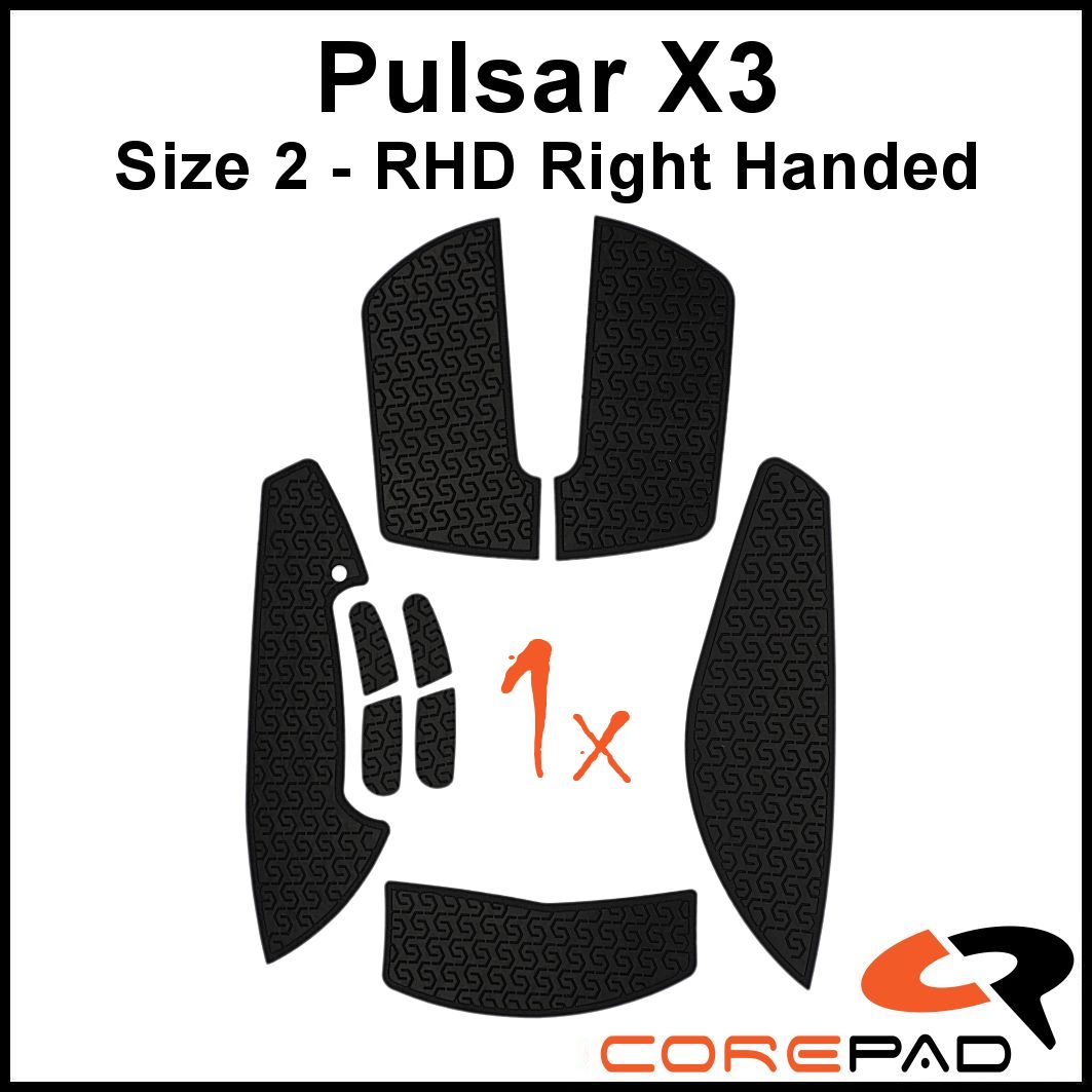 Corepad Grips - Pulsar X3 (RHD)