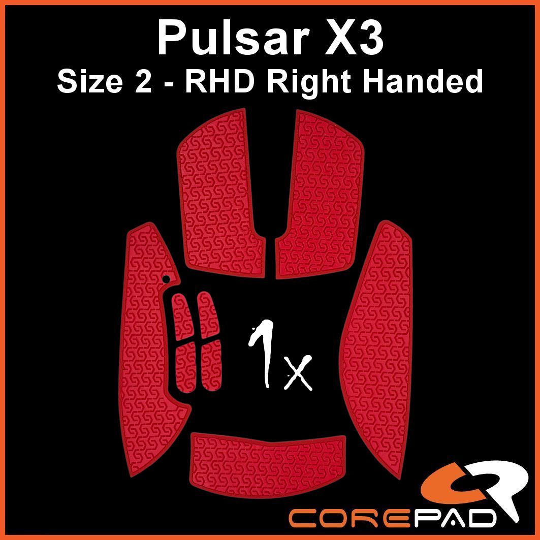 Corepad Grips - Pulsar X3 (RHD)