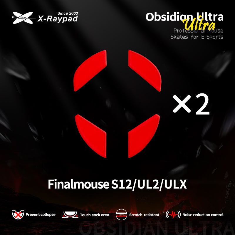 Obsidian ULTRA Skates - Finalmouse S12/UL2/ULX
