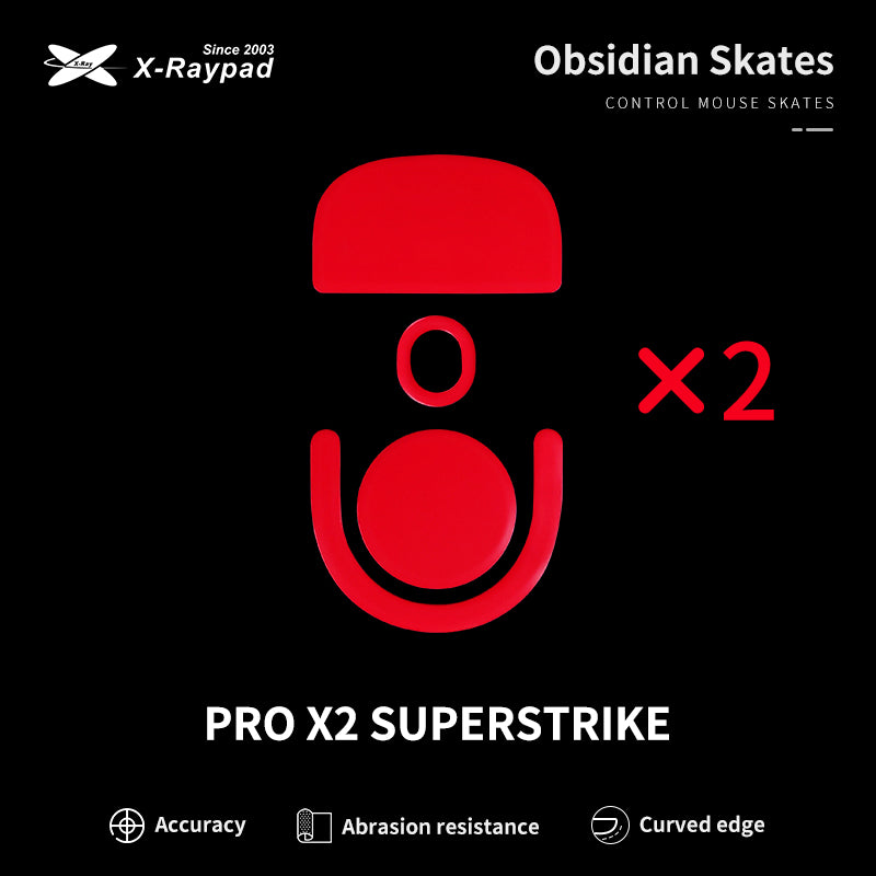 Obsidian Control Skates - Logitech G PRO X SUPERLIGHT 2 / X2