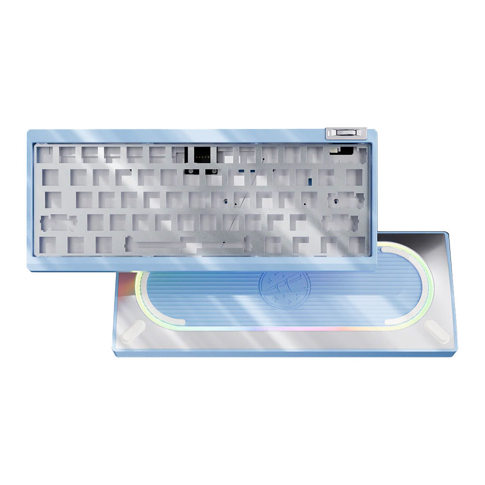 Zoom64 Case Kit - GH60 HE [Cloud Mist Blue] with 63 WS Flux Deep