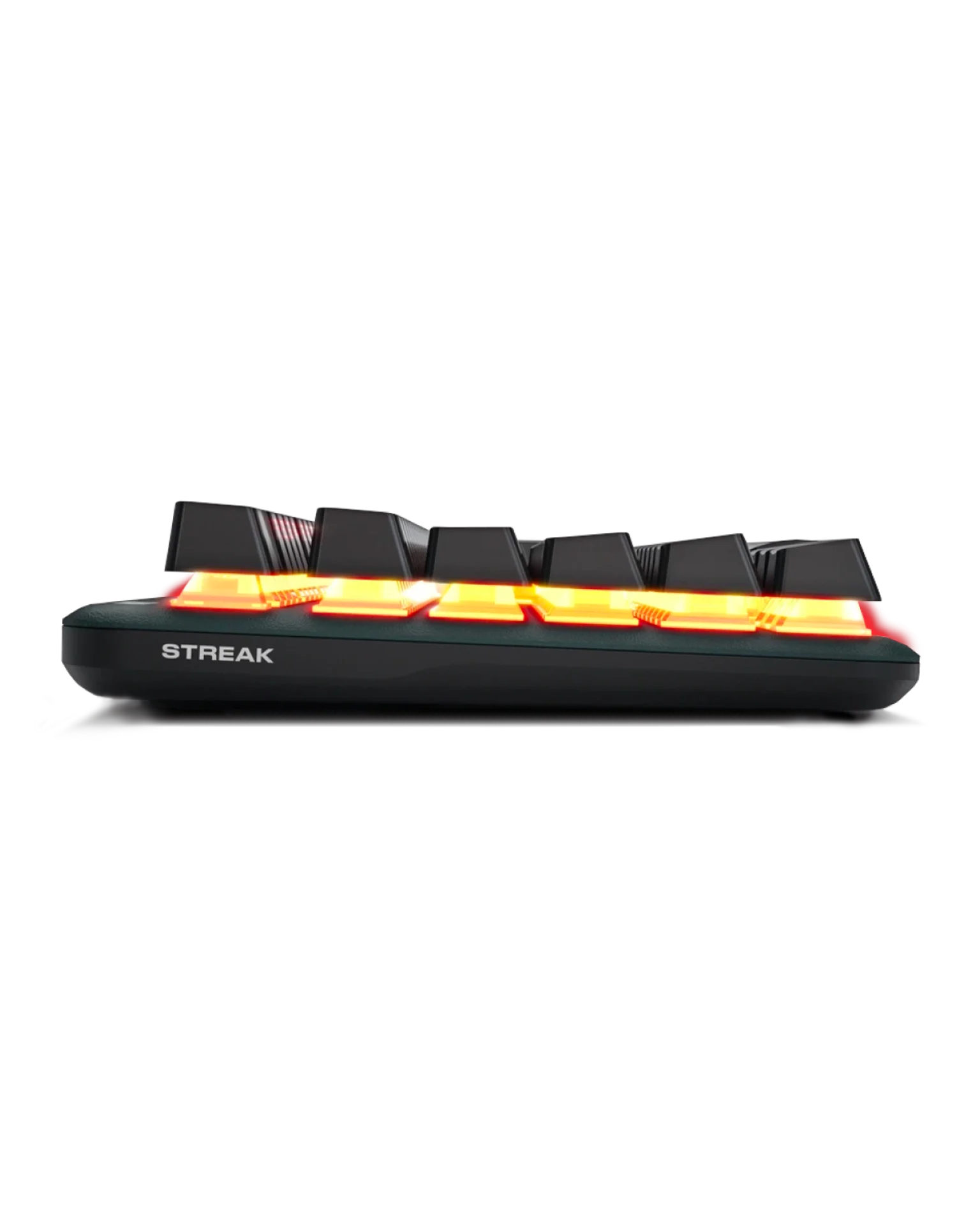 fnatic gear keyboard Fnatic miniStreak Speed - LED Backlit RGB Mechanical Gaming Keyboard - Speed SIlver Switches - Small Compact Portable Tenkeyless Layout