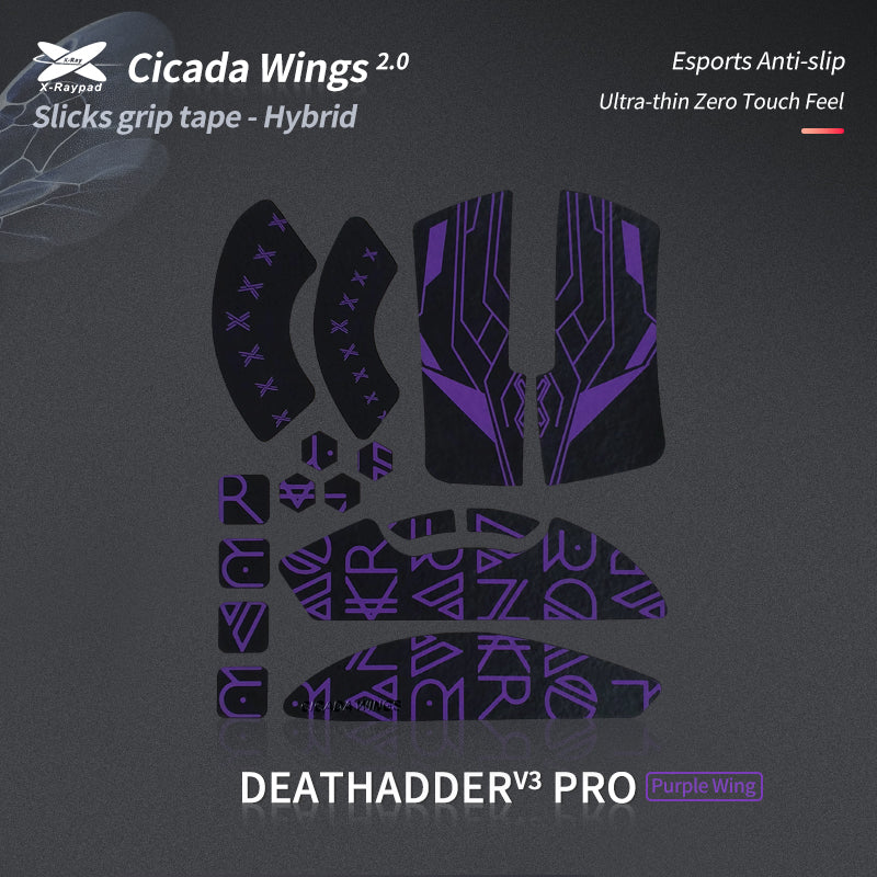 Cicada Wings 2.0 Grips for Razer Deathadder V3 Pro - Lethal Gaming