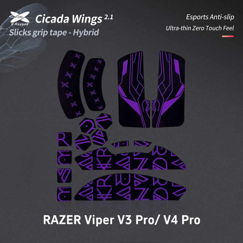 Cicada Wings 2.1 Grips - Razer Viper V3 & V4 Pro