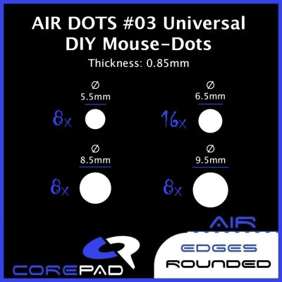 Corepad Skatez AIR #3 - Universal DIY Dots (0.85mm thick)