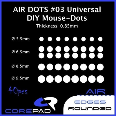 Corepad Skatez AIR #3 - Universal DIY Dots (0.85mm thick)