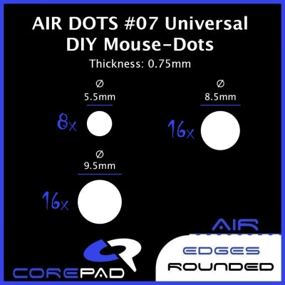 Corepad Skatez AIR #7 - Universal DIY Dots (0.75mm thick)