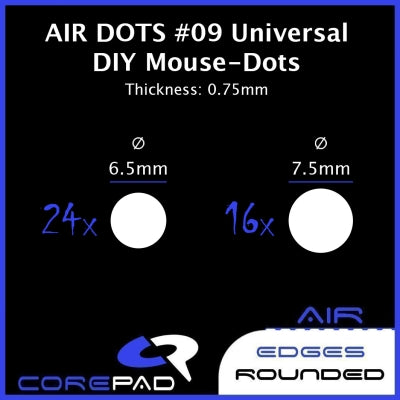 Corepad Skatez AIR #9 - Universal DIY Dots (0.75mm thick)