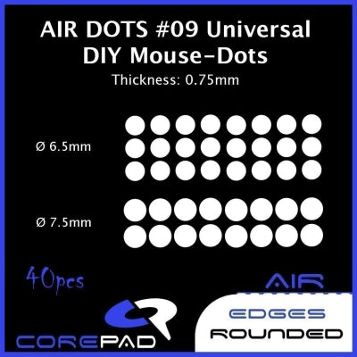 Corepad Skatez AIR #9 - Universal DIY Dots (0.75mm thick)