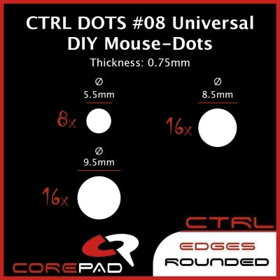 Corepad Skatez CTRL #8 - Universal DIY Dots (0.75mm thick)