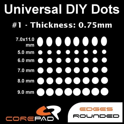 Corepad Skatez - Universal DIY Dots #1 (0.75mm thick)