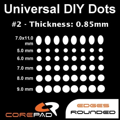 Corepad Skatez - Universal DIY Dots #2 (0.85mm thick)