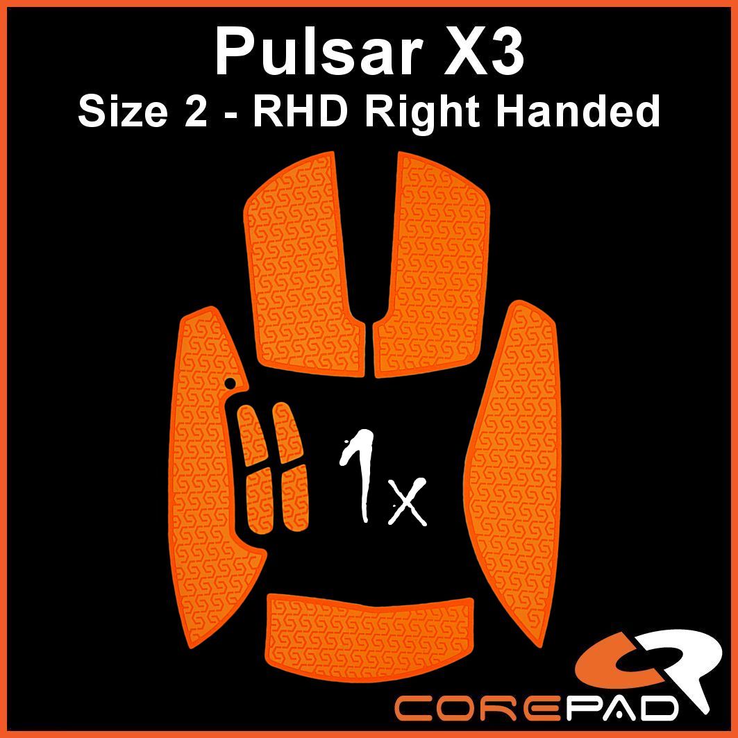Corepad Grips - Pulsar X3 (RHD)