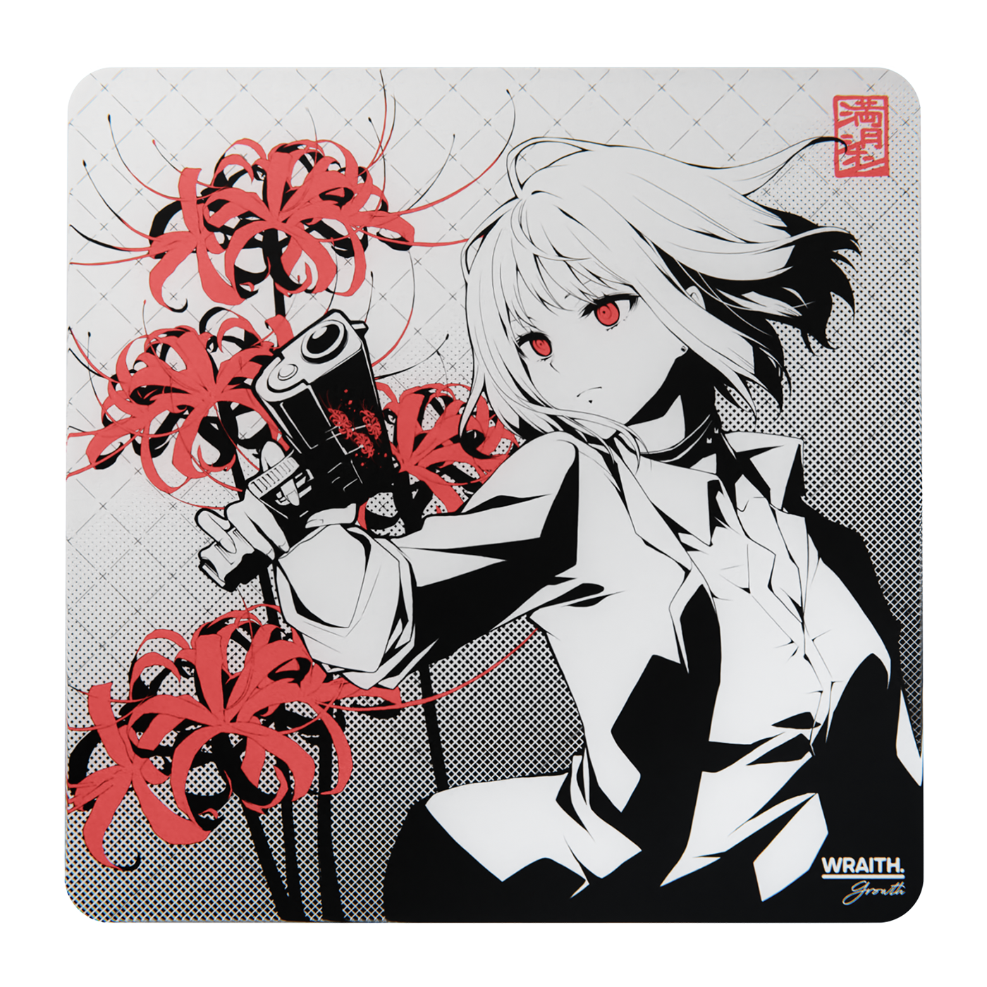 Wraith Cosmic Glass V2 ホワイト Wraith Cosmic Glass V2 Mousepad - Lethal Gaming Gear