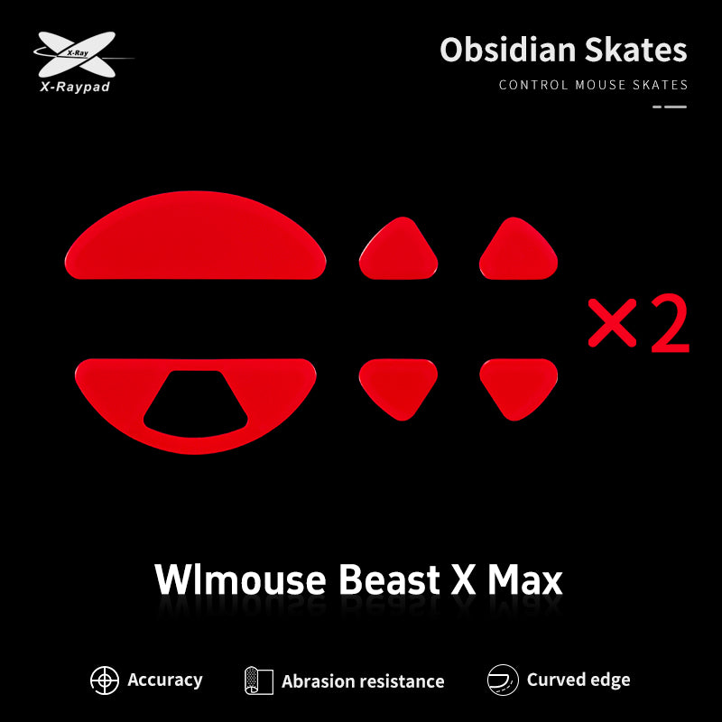 Obsidian Control Skates - WLmouse Beast X Max