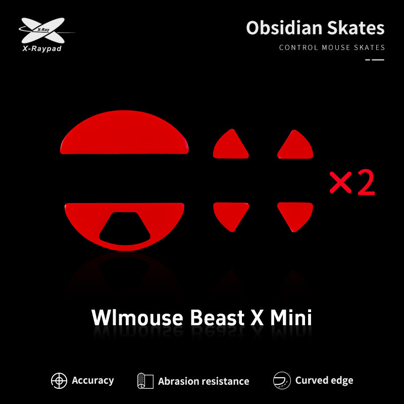 Obsidian Control Skates - WLmouse Beast X Mini