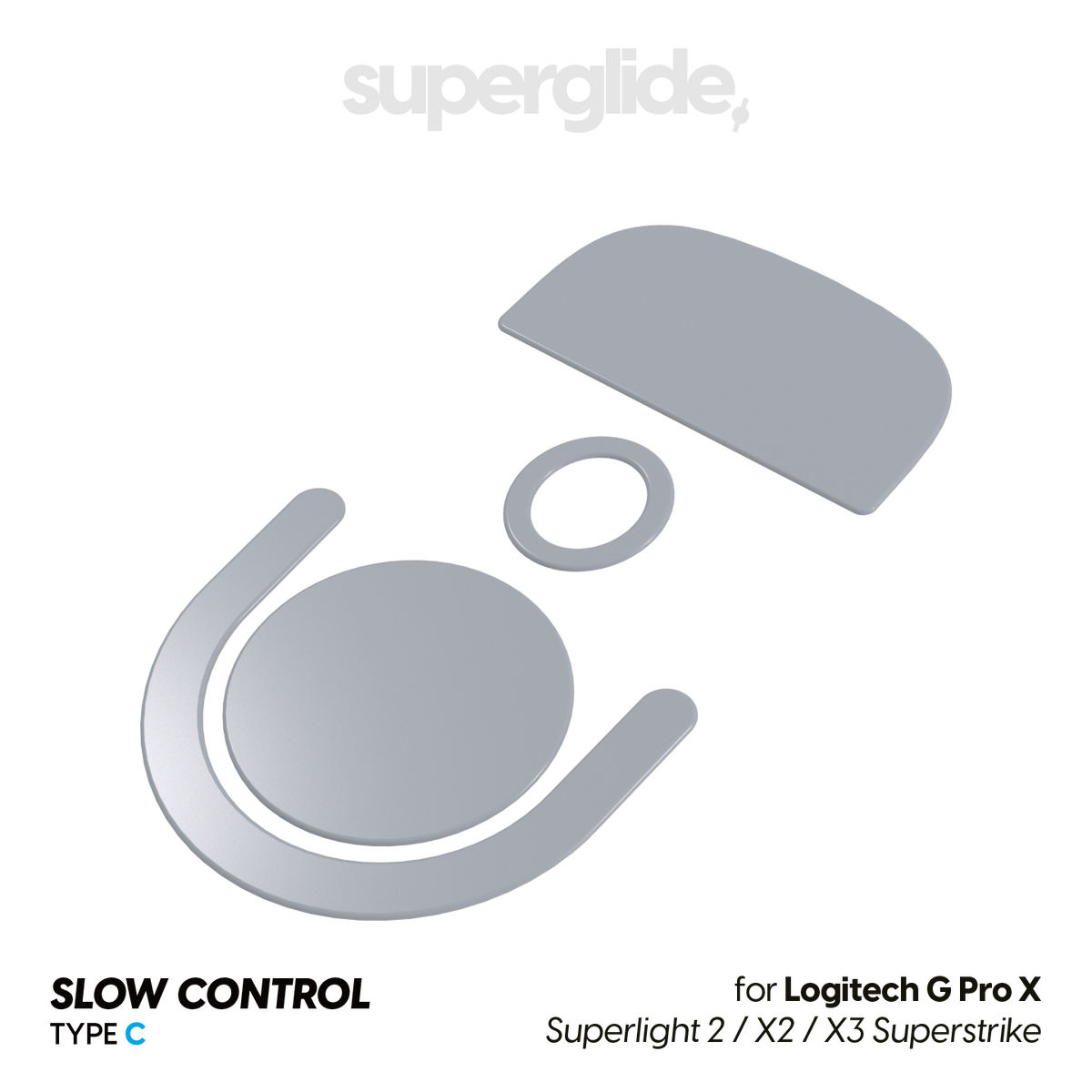 PTFE Type-C (CONTROL) for Logitech G PRO X Superlight 2 / X2 Superstrike / X3 Superstrike