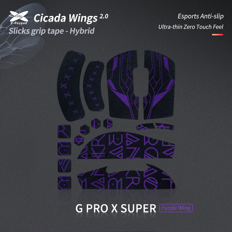 Cicada Wings 2.0 Grips for Logitech G Pro X Superlight