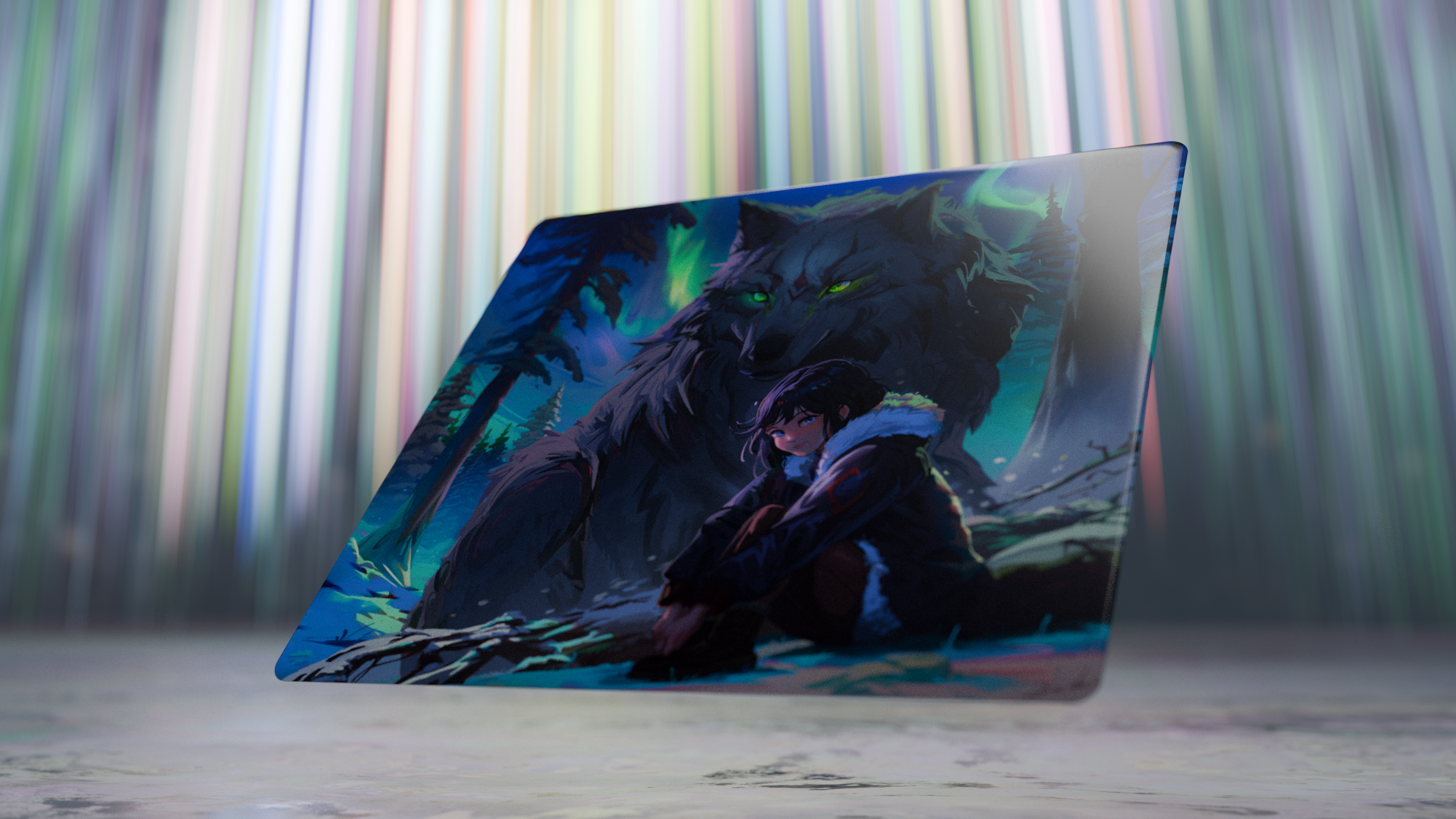 The Guardian by Tekkusai x Hitbox Studios - Glass Mousepad