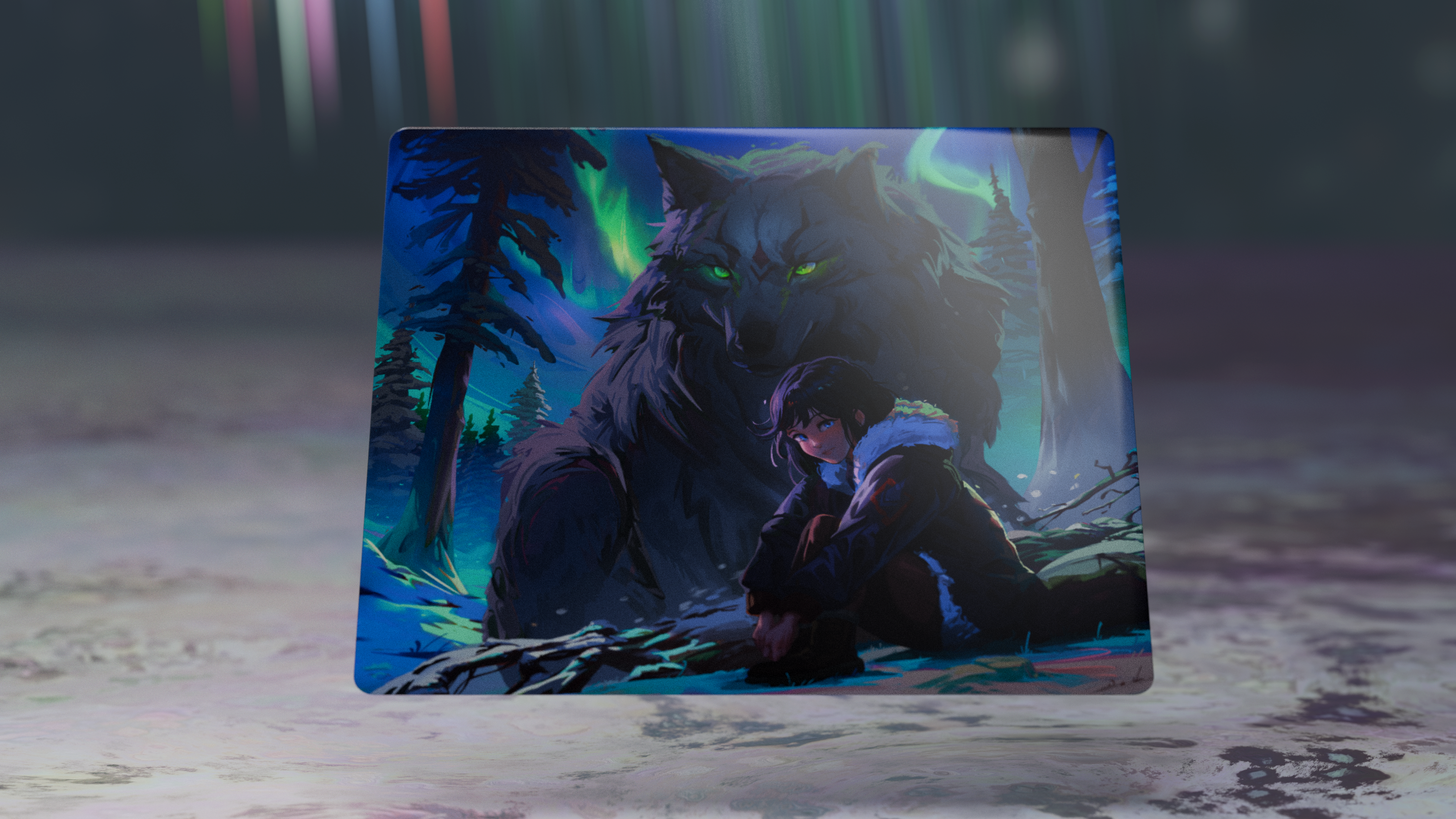 The Guardian by Tekkusai x Hitbox Studios - Glass Mousepad