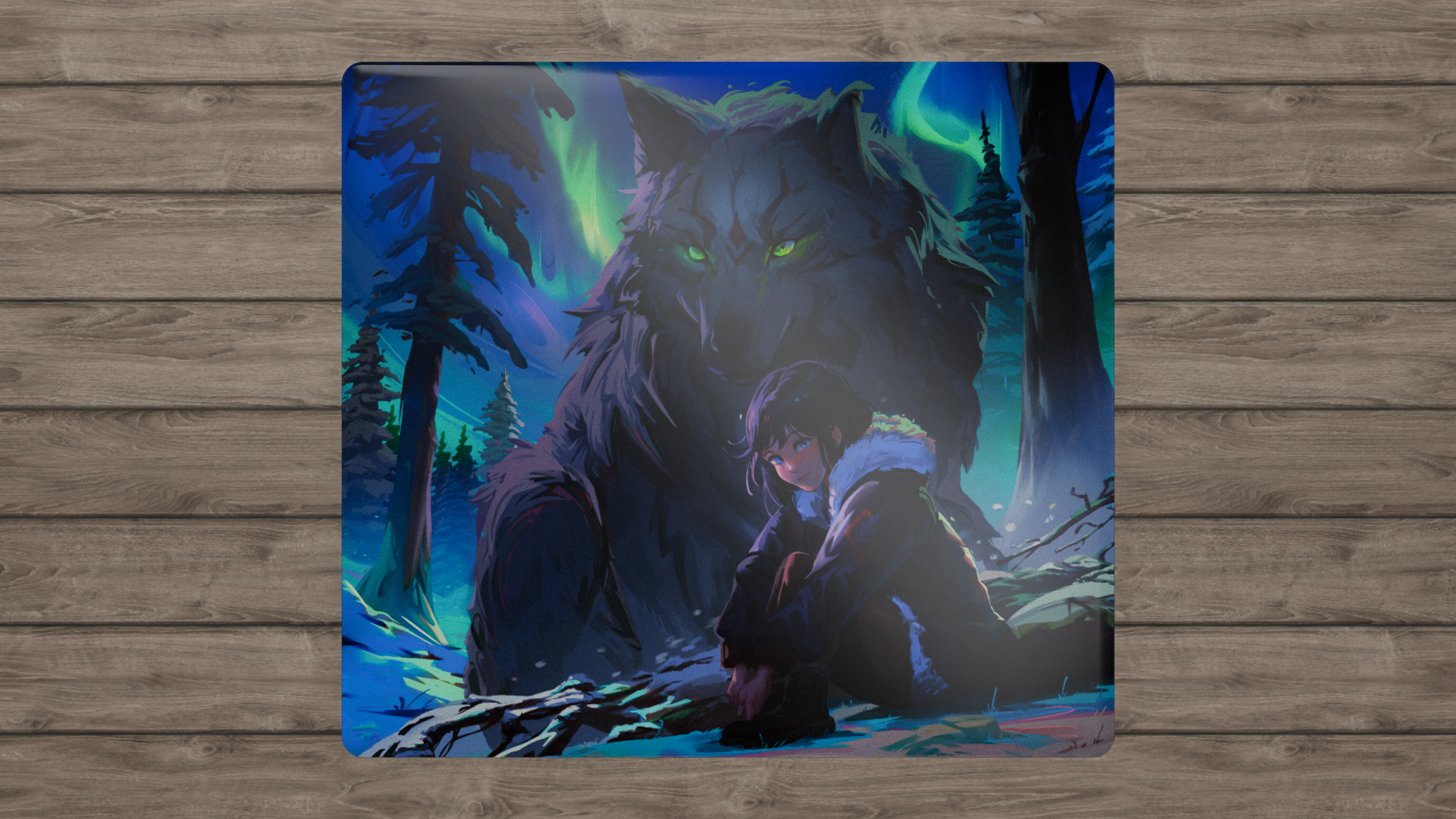 The Guardian by Tekkusai x Hitbox Studios - Glass Mousepad