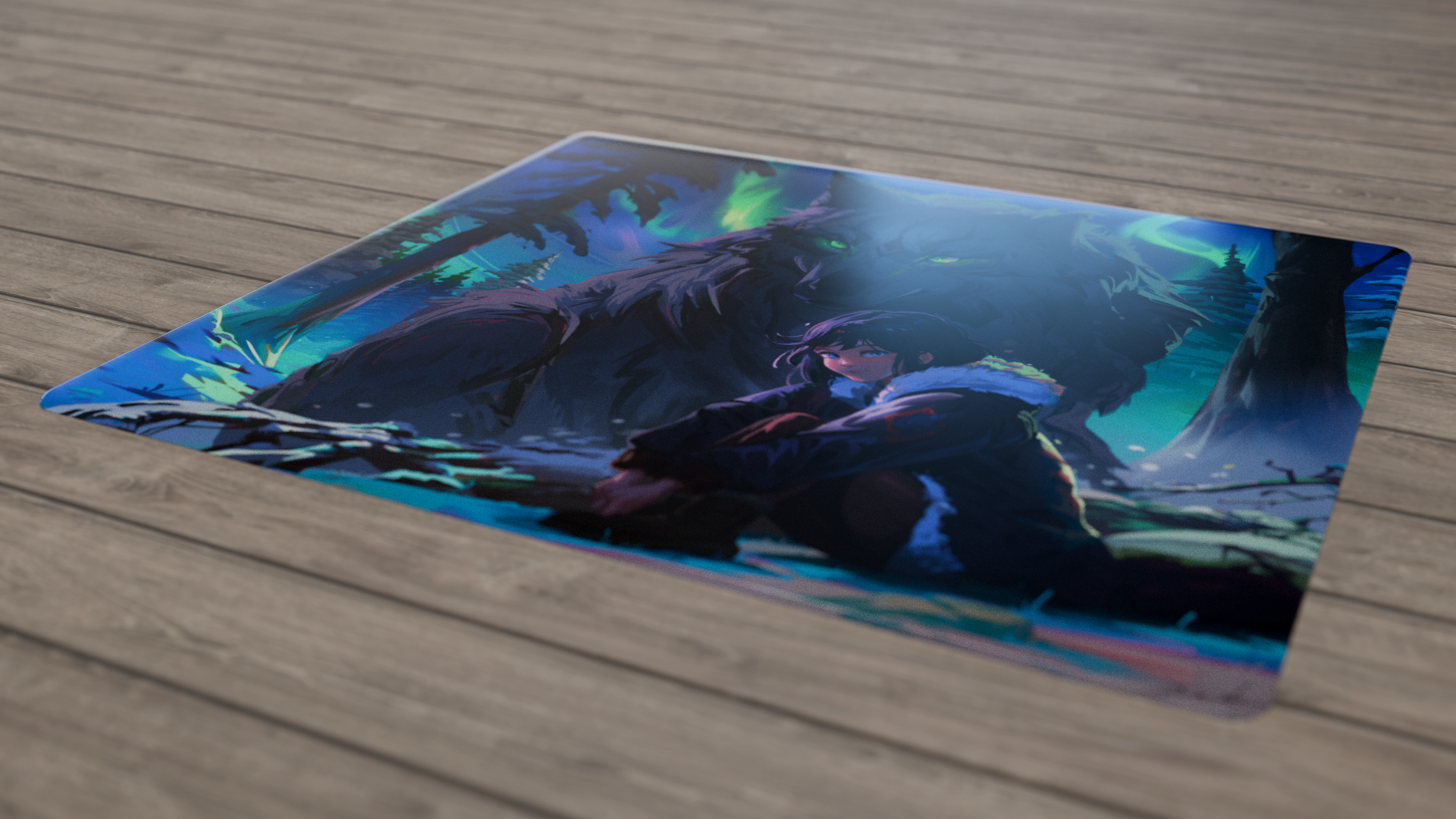 The Guardian by Tekkusai x Hitbox Studios - Glass Mousepad