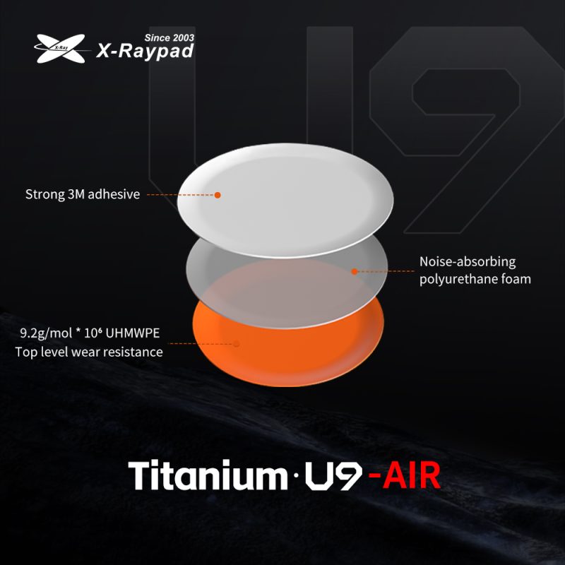 Titanium U9 - Air Dot Skates 8mm (orange)