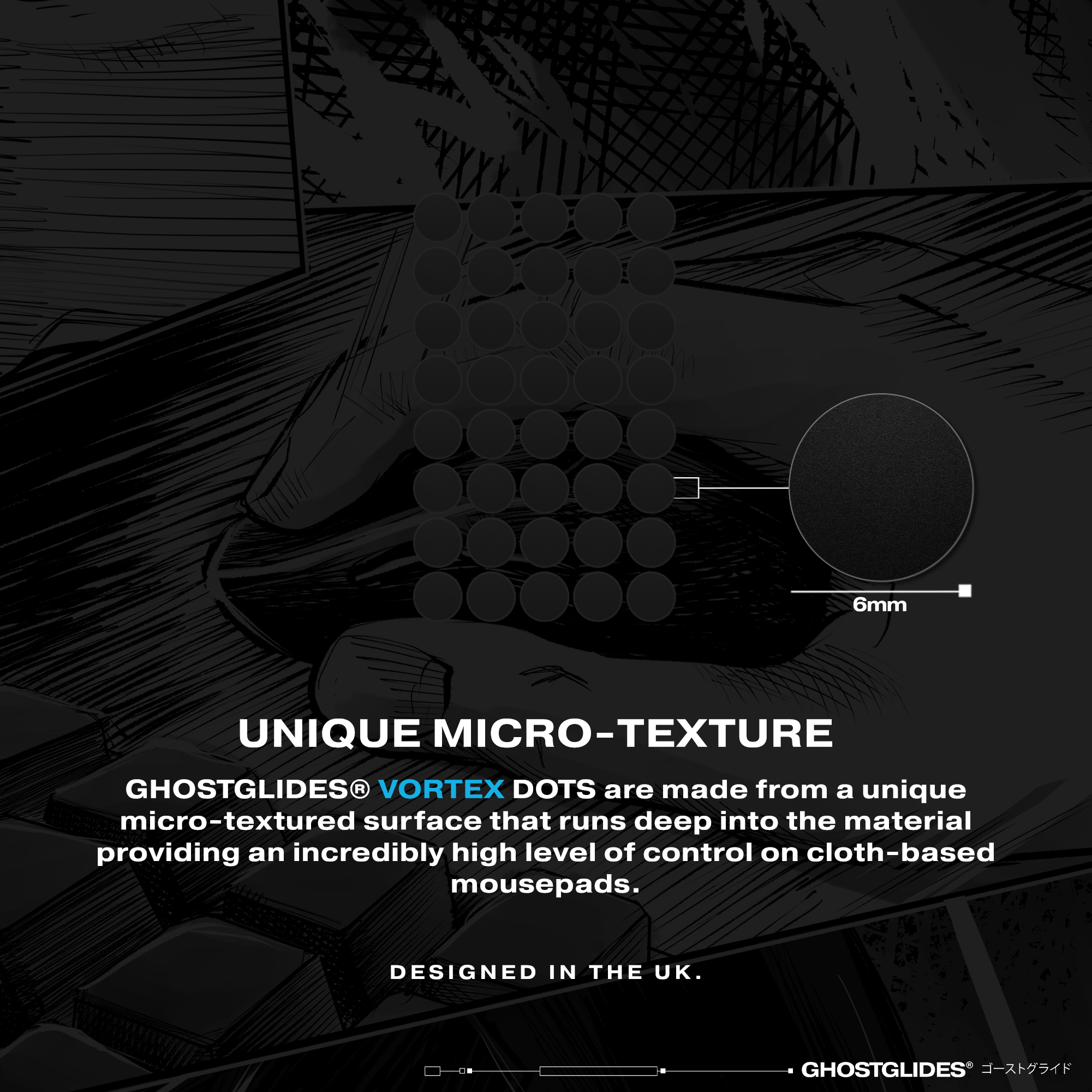 GHOSTGLIDES - VORTEX CLOTH-CONTROL DOTS