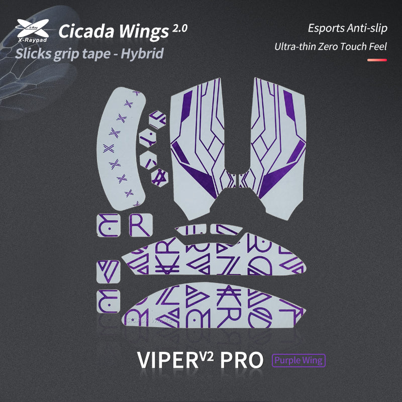 Cicada Wings 2.0 Grips - Razer Viper V2 Pro