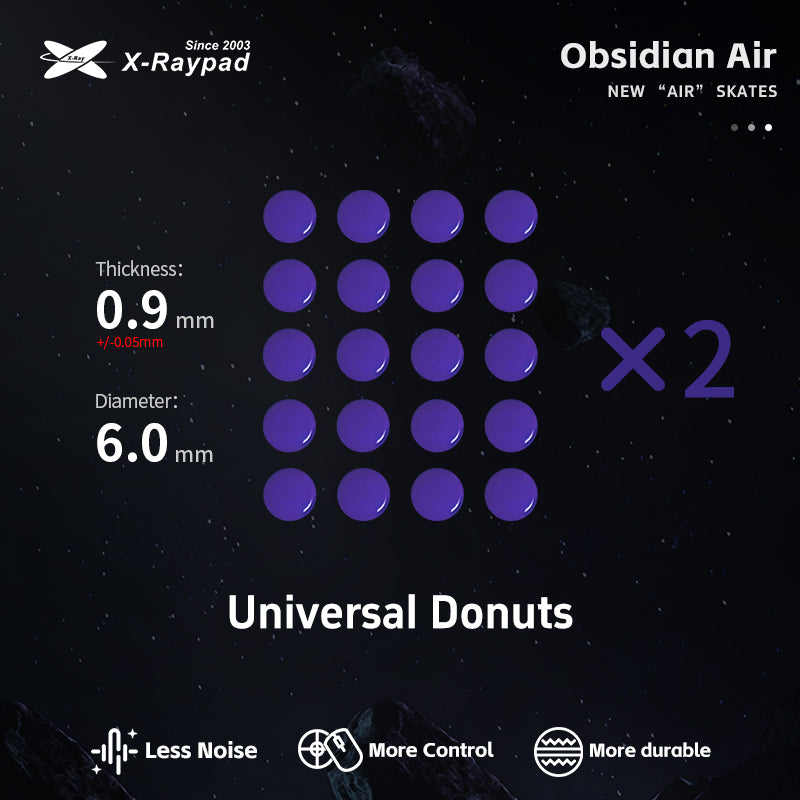 X-Raypad Obsidian Air - Universal D6.0mm Dots (Purple) – Lethal Gaming Gear