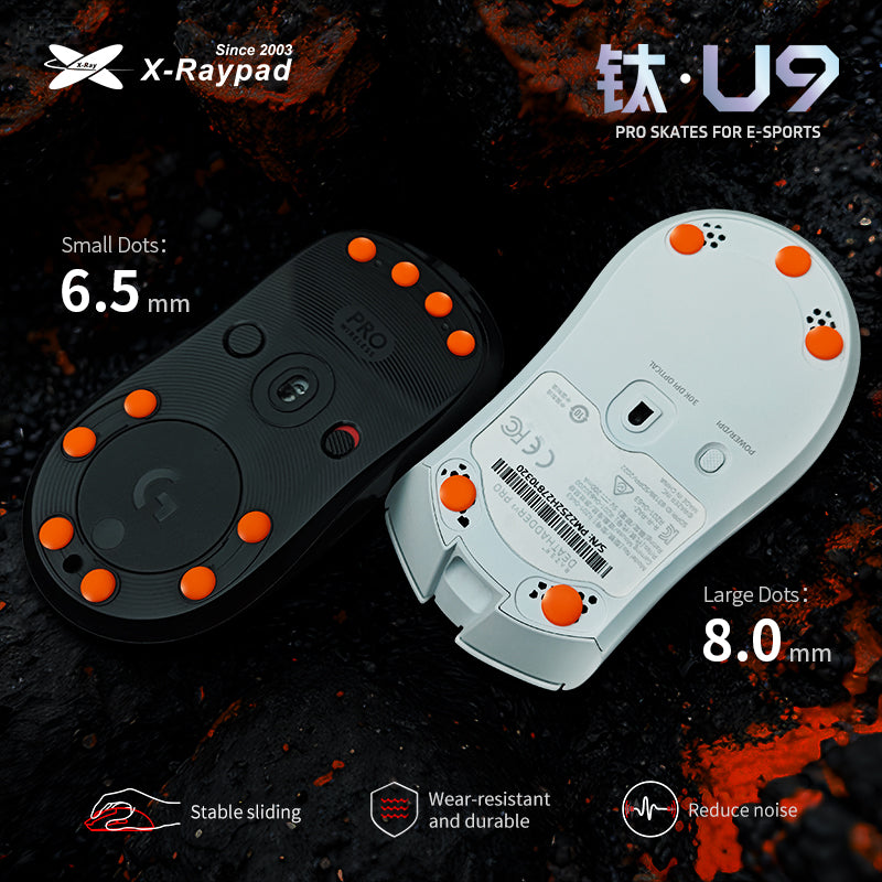 Titanium U9 - Air Dot Skates 8mm (orange)
