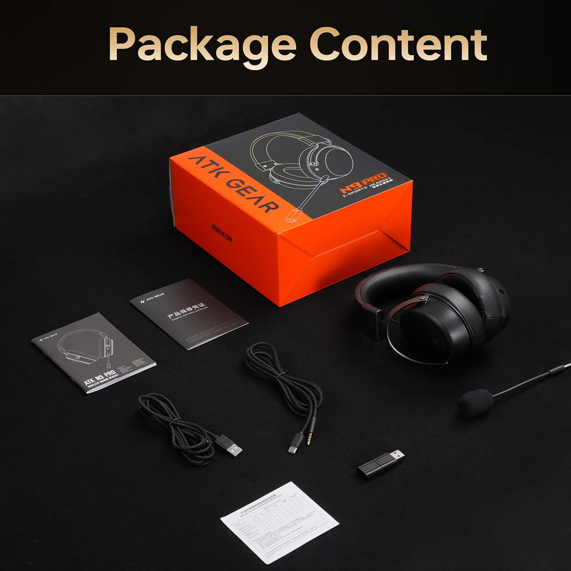Neptune N9 Pro Gaming Wireless Headset [Black]