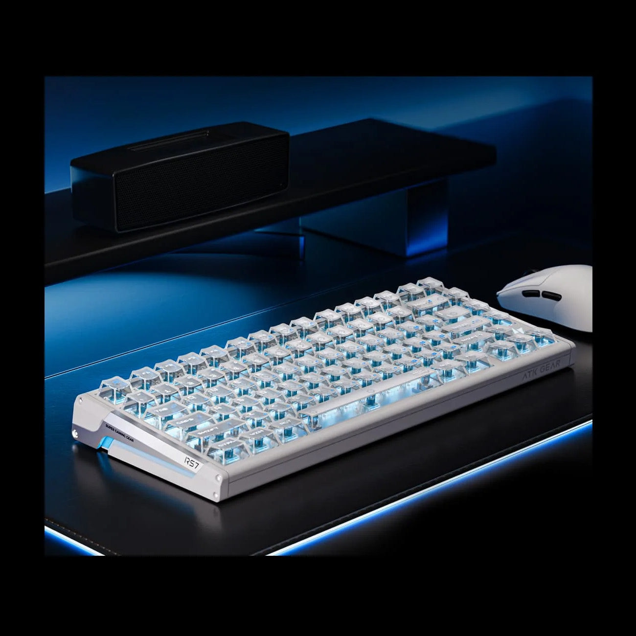RS7 V2 Aluminum Hall Effect Keyboard [Silver Edge]