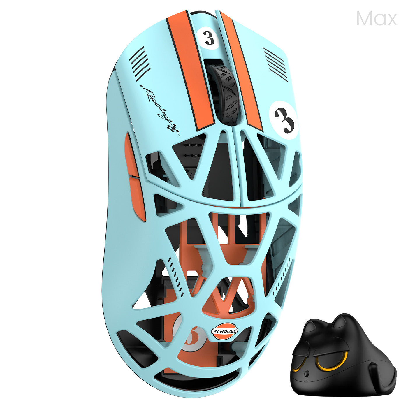 Beast X Racing (Blue & Orange) Magnesium Gaming Mouse [PRE-ORDER]