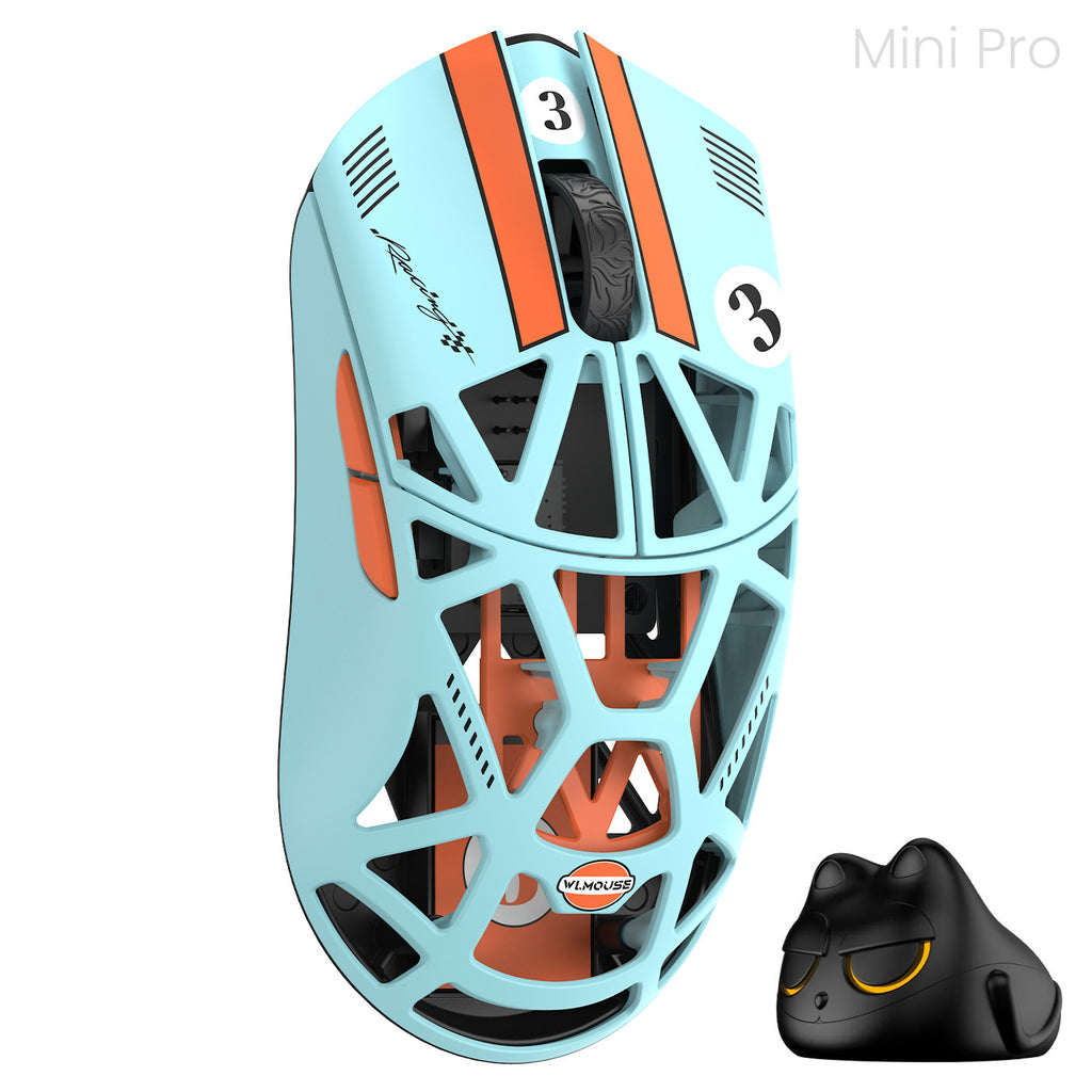 Beast X Racing (Blue & Orange) Magnesium Gaming Mouse [PRE-ORDER