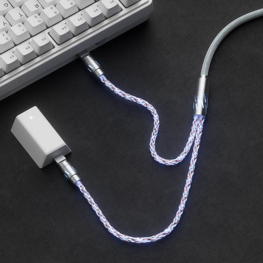 CC8 1-to-2 Split RGB Braided Cable - 8K Polling Rate