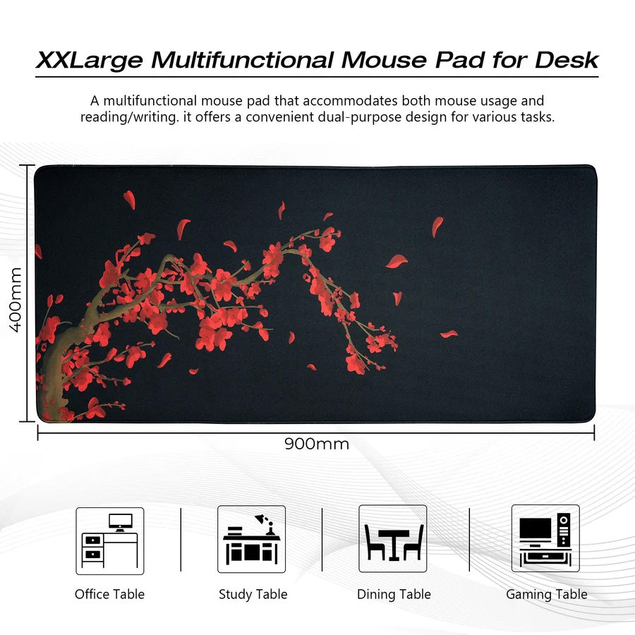 [Plum Blossom] Large Desk Mat