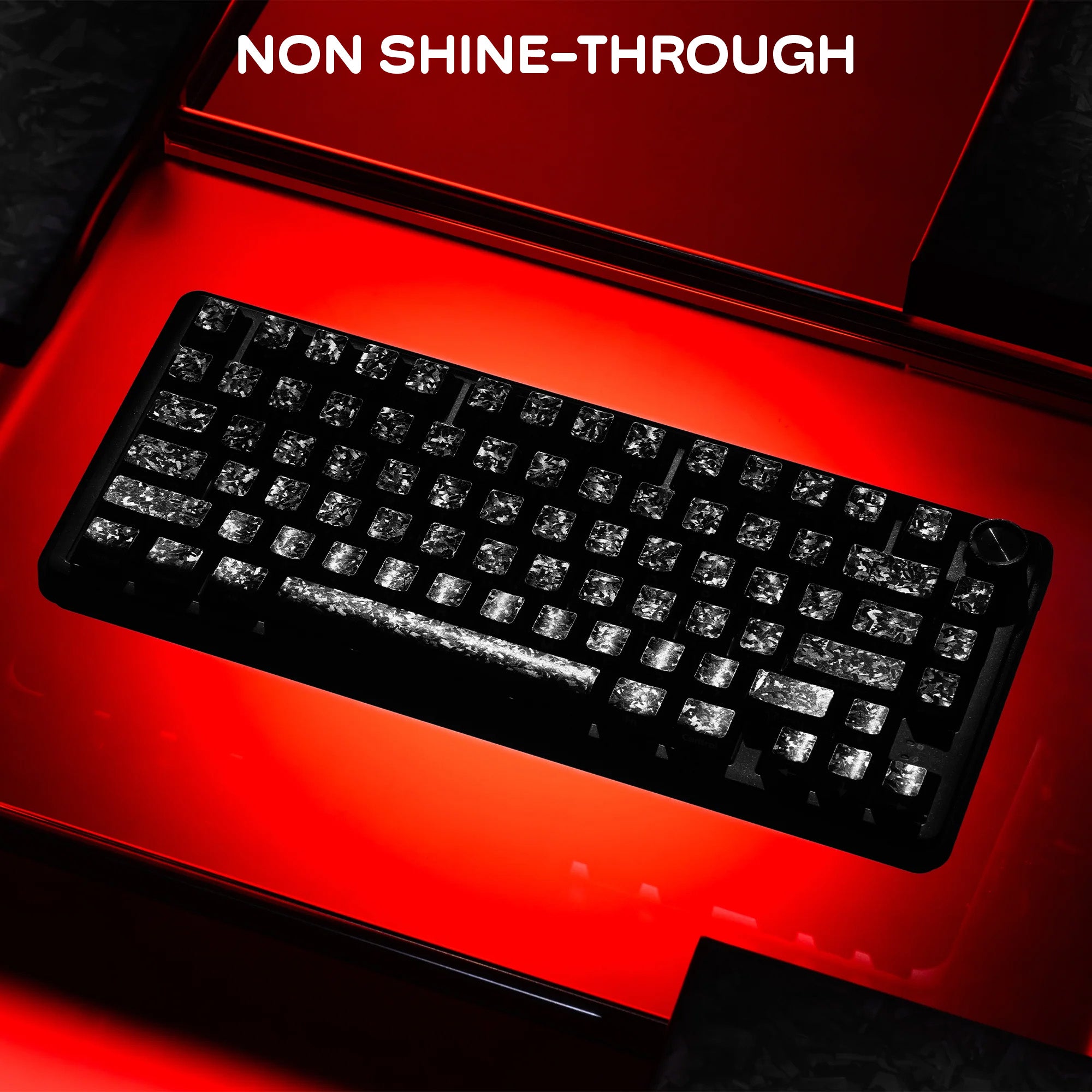 Forged Carbon-Look Keycap Set