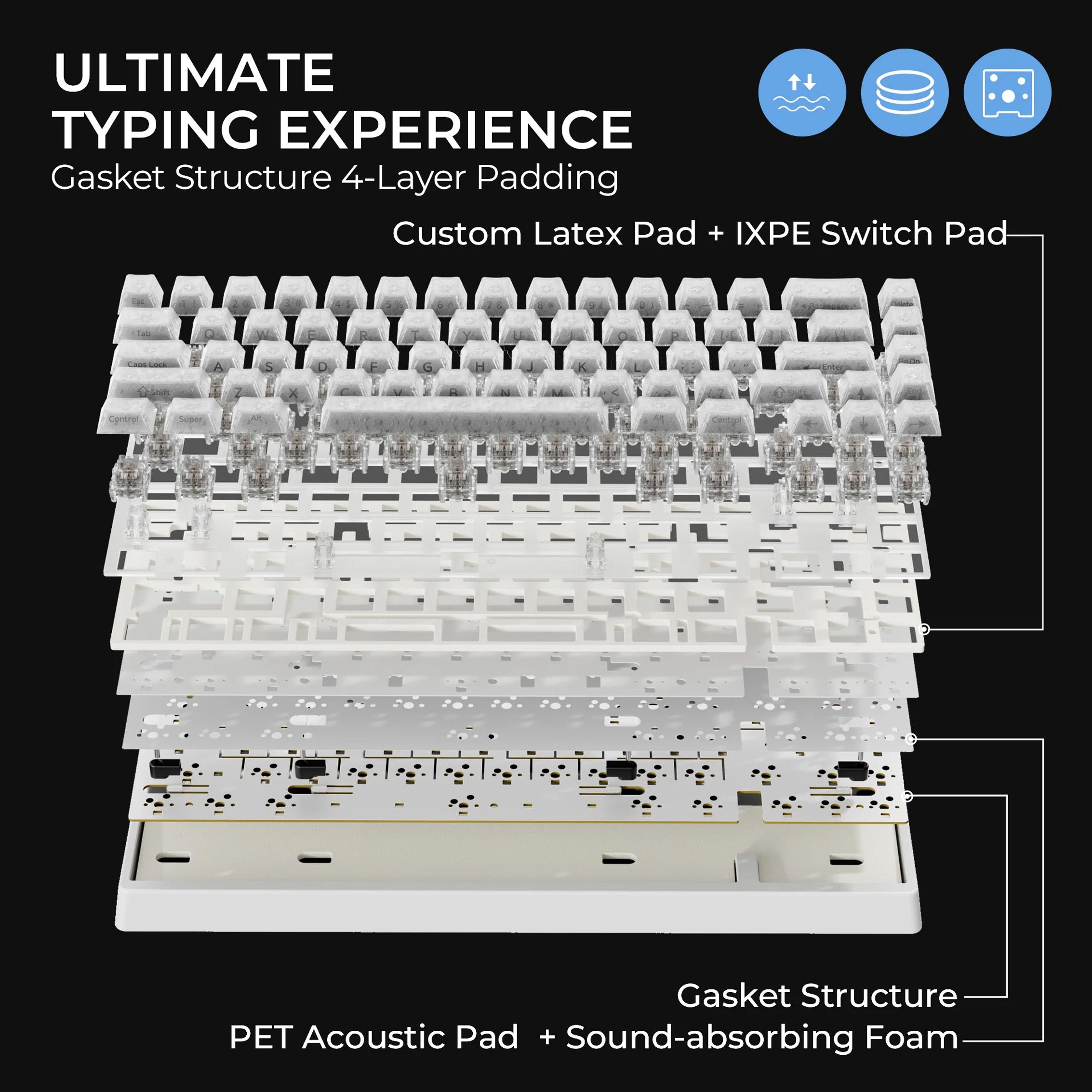 M67 JadeStone Forged Carbon Mechanical Keyboard [Clear]