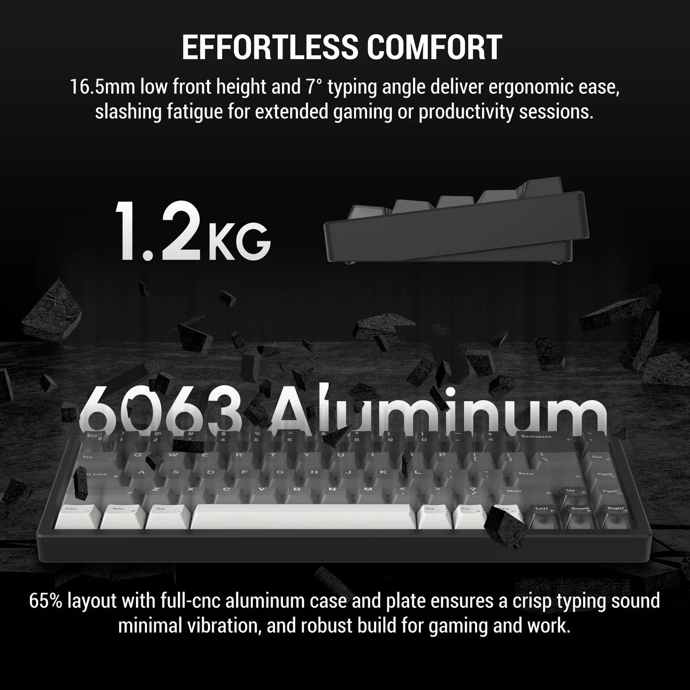 Magger68 HE Performance [E-Milky White] 65% Magnetic Gaming Keyboard