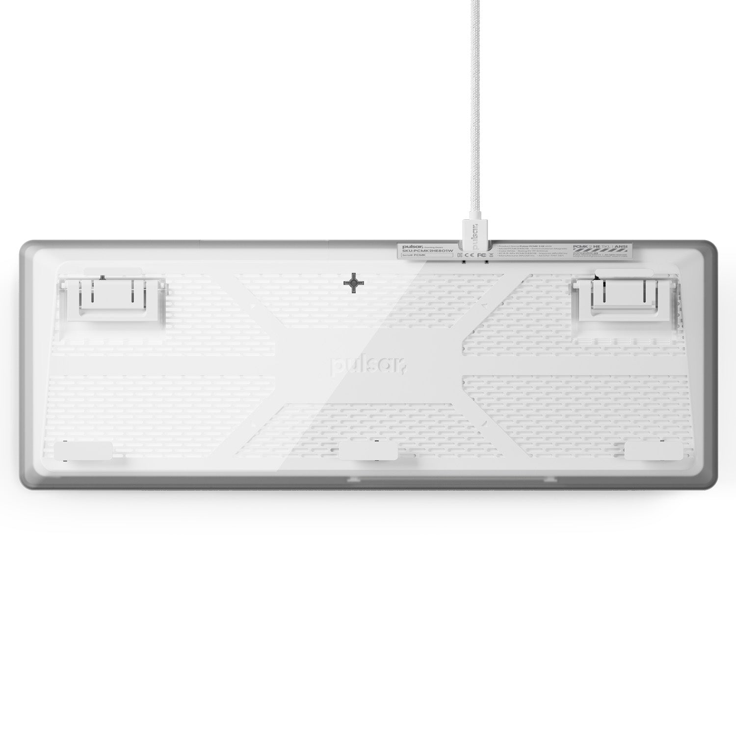 PCMK 2 HE TKL Hall Effect Magnetic Gaming Keyboard [ANSI / White]