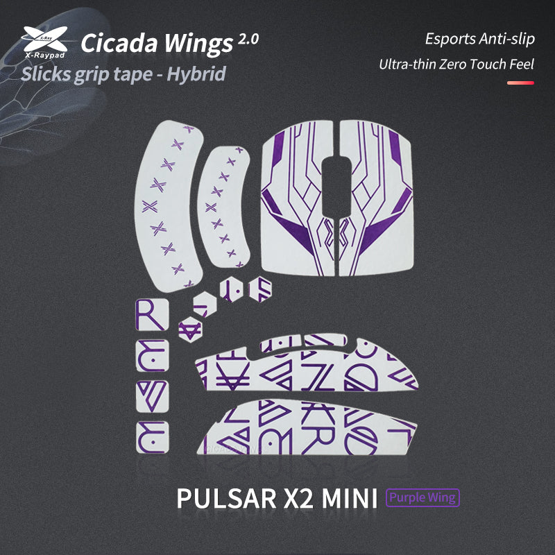 Cicada Wings 2.0 Grips for Pulsar X2 Mini / X2V2 Mini - Lethal