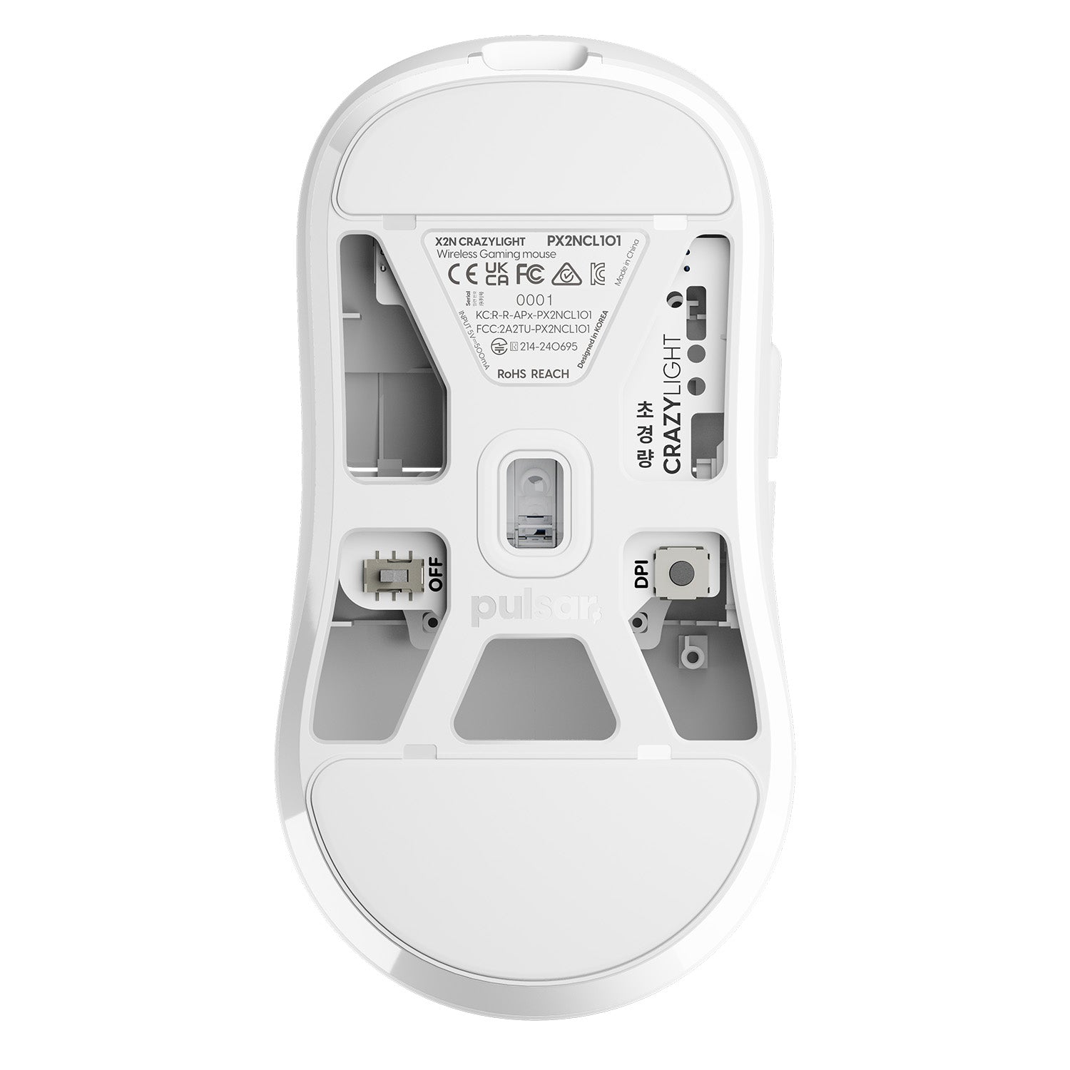 Pulsar X2N crazylight ホワイト Medium X2 CrazyLight Medium Gaming Mouse – Pulsar Gaming Gears