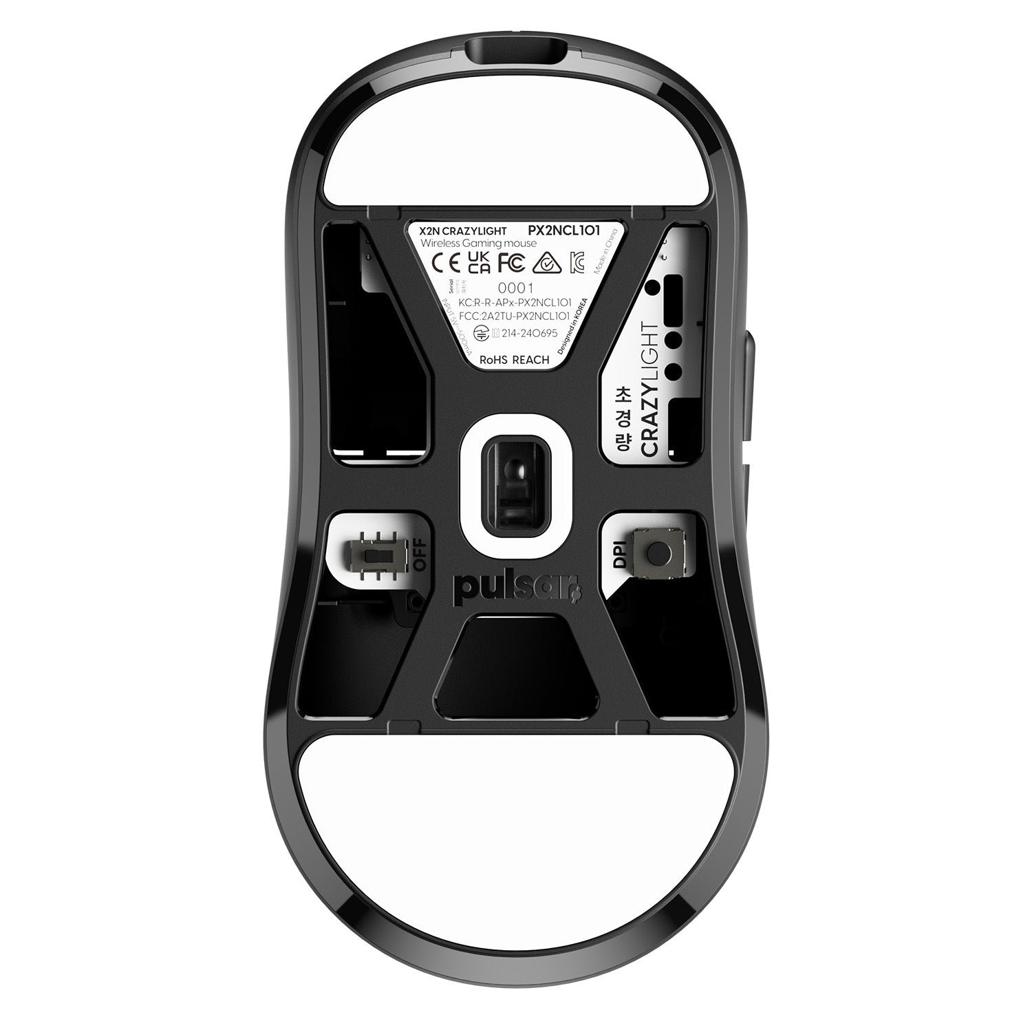X2N CrazyLight Medium Gaming Mouse – Lethal Gaming Gear