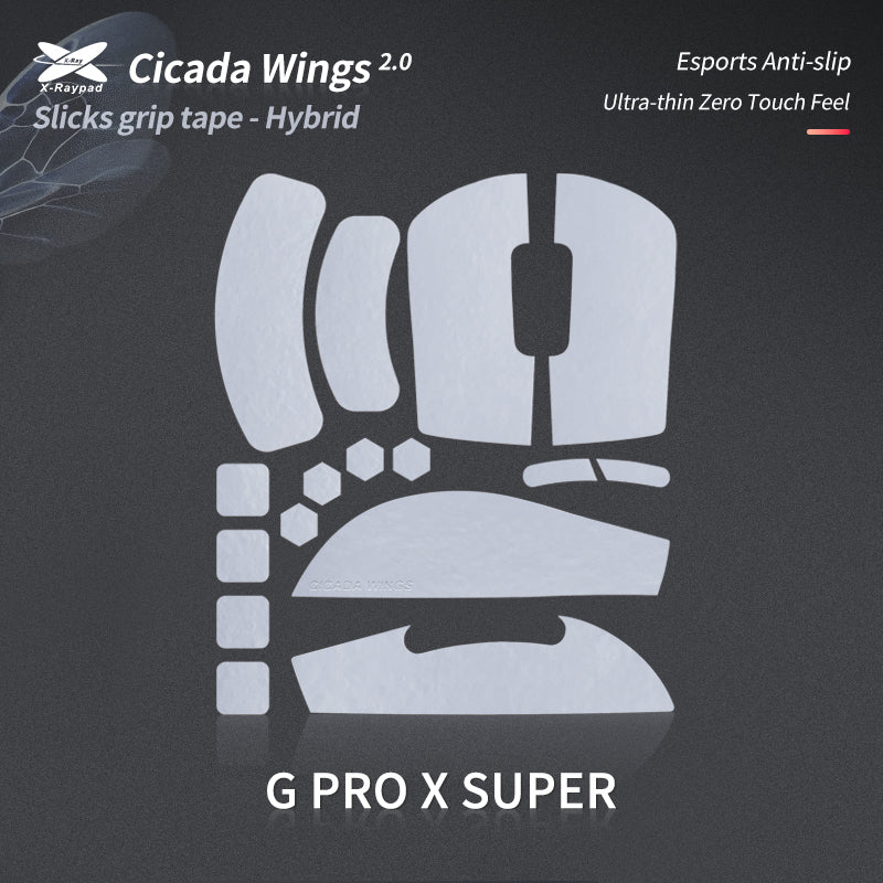 Cicada Wings 2.0 Grips - Logitech G Pro X Superlight / Superlight 2