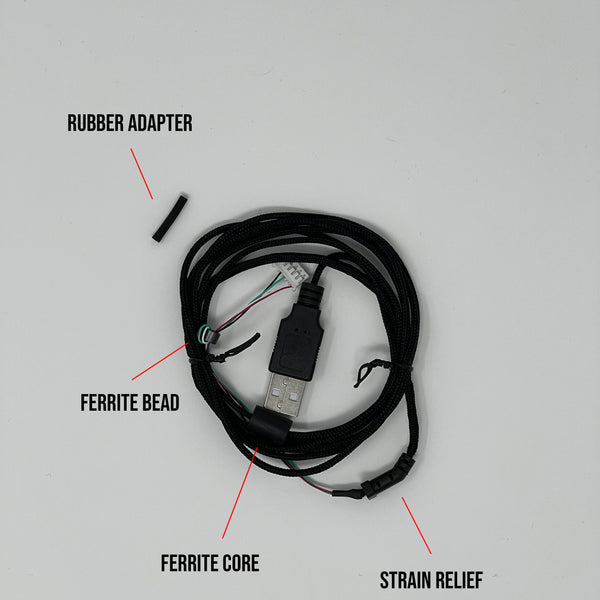 Lethal Cable - Zowie C Series [RUBBER ADAPTER IN BAG]